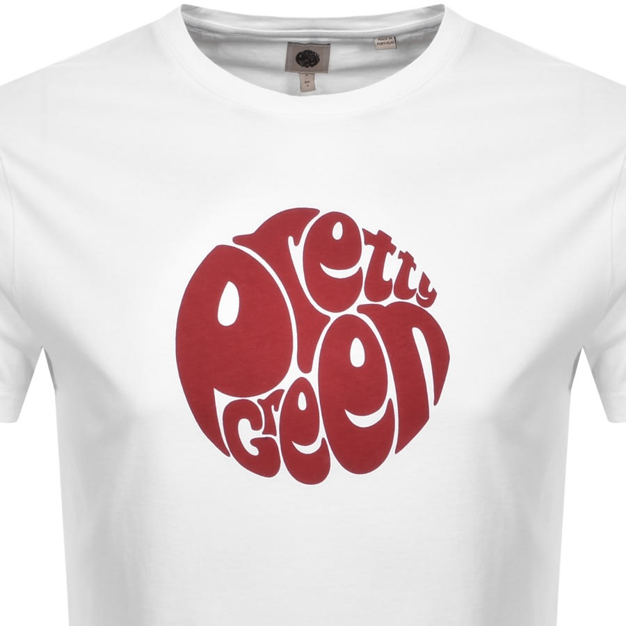 Alternative Image for ProductPretty Green Gillespie Logo T Shirt White2